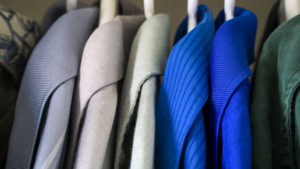 wardrobe declutter guide - coats hanging