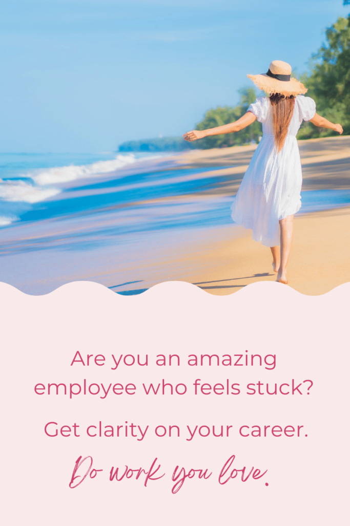 Career coach introductory image. Do work you love. 