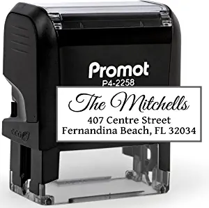 Gifts that Start with A: address stamp with font example