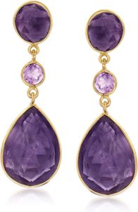 Gifts that start with A: Amethyst Earrings